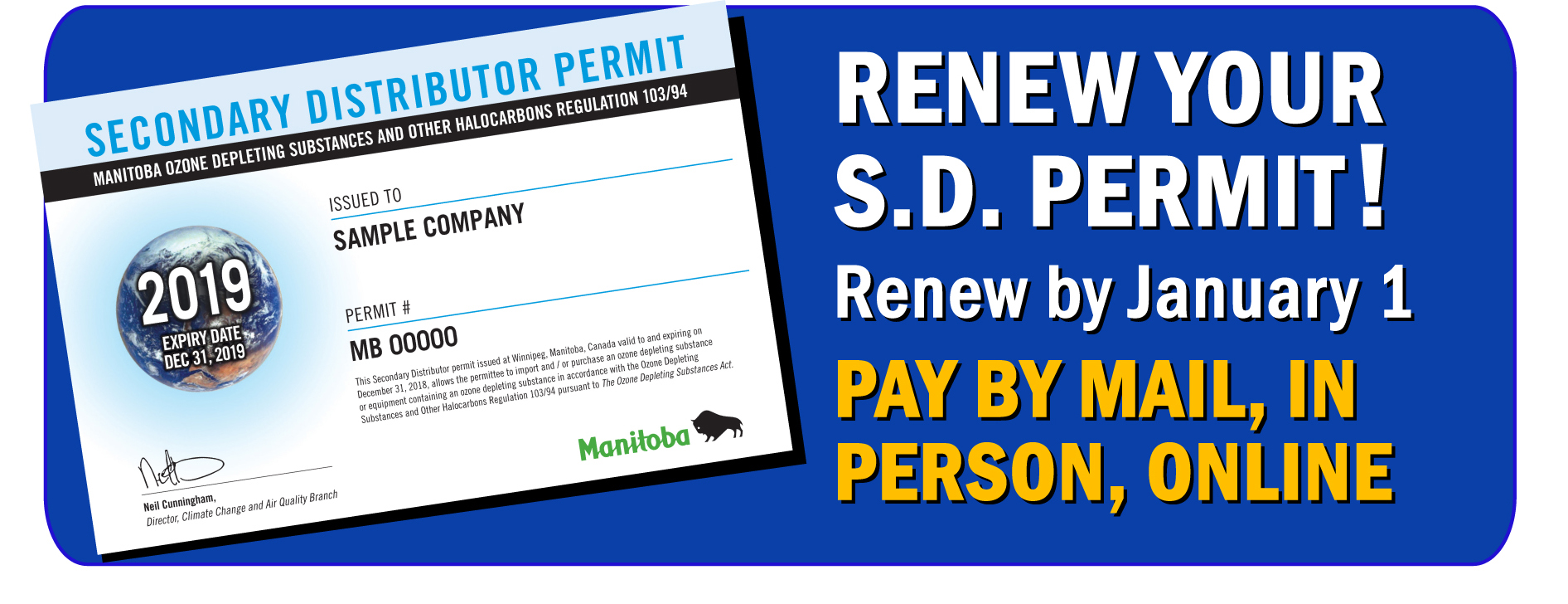 Renew (and pay for) your Secondary Distributor Permit here MOPIA